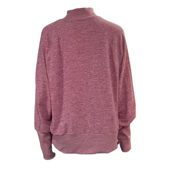 Maeve Anthropologie Laney Pink Mock Cowl Neck Ribbed Long Sleeve Sweater XL - Picture 5 of 11